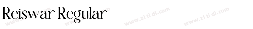 Reiswar Regular字体转换